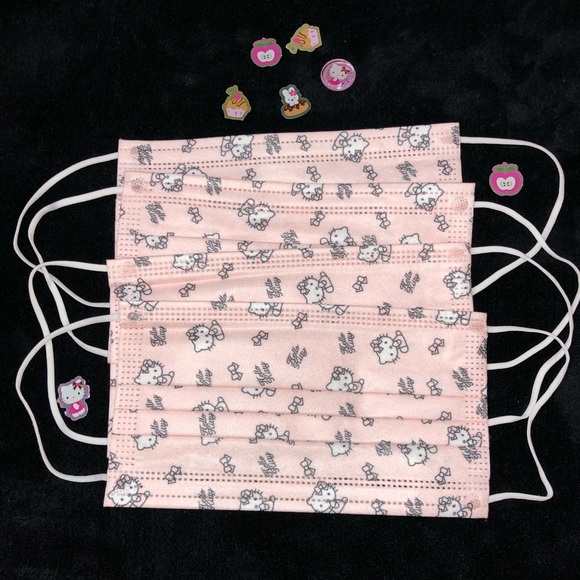 hello kitty face mask sanrio adult baby pink (4) - Picture 2 of 3